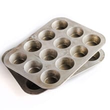 Mini Muffin Pan on white background